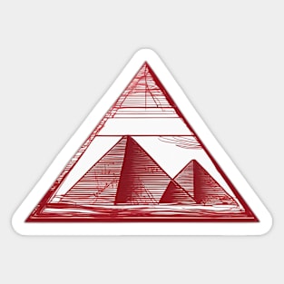 Pyramid Ruby Red Shadow Silhouette Anime Style Collection No. 474 Sticker